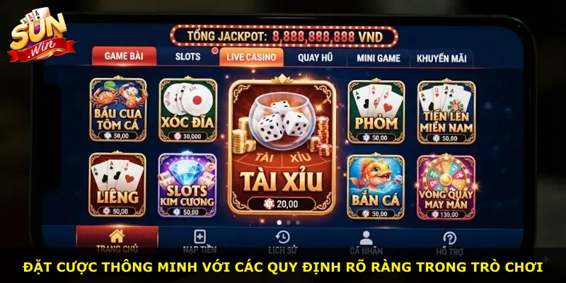 Đặt cược thông minh với các quy định rõ ràng trong trò chơi