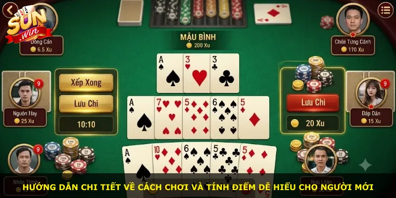 Hướng dẫn chi tiết về cách chơi và tính điểm dễ hiểu cho người mới