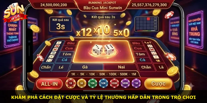 Khám phá cách đặt cược và tỷ lệ thưởng hấp dẫn trong trò chơi