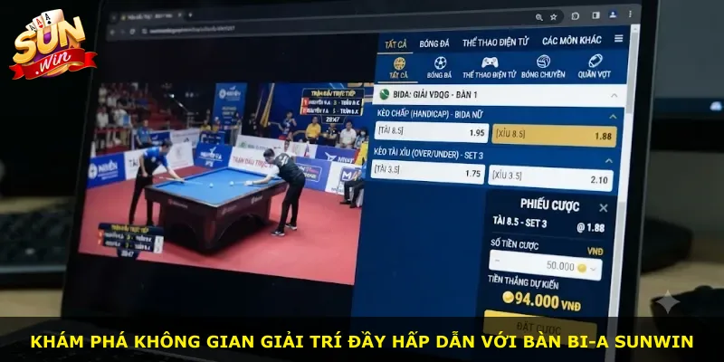 Khám phá không gian giải trí đầy hấp dẫn với bàn bi-a Sunwin