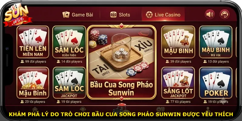 Khám phá lý do trò chơi Bầu Cua Song Pháo Sunwin được yêu thích