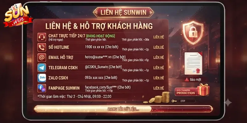 Liên Hệ Sunwin Dễ Dàng, Hỗ Trợ Tận Tình Mọi Thắc Mắc Của Bạn
