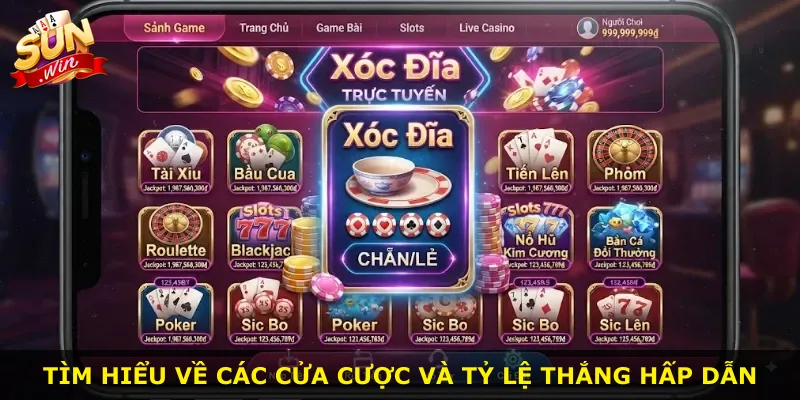 Tìm hiểu về các cửa cược và tỷ lệ thắng hấp dẫn