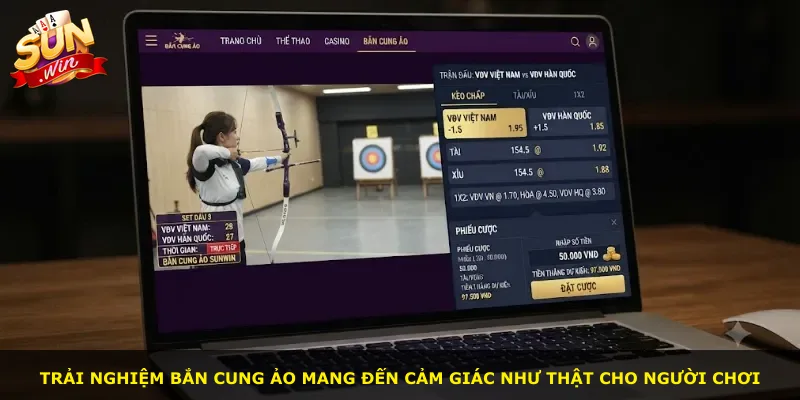 Trải nghiệm bắn cung ảo mang đến cảm giác như thật cho người chơi