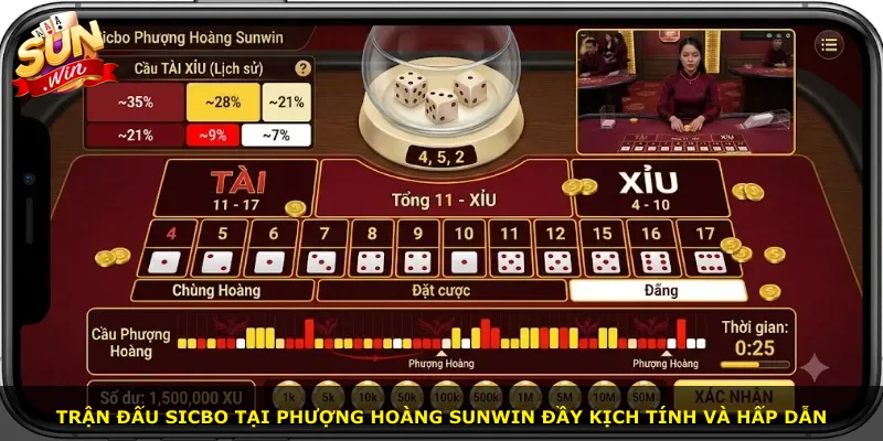 Trận đấu Sicbo tại Phượng Hoàng Sunwin đầy kịch tính và hấp dẫn